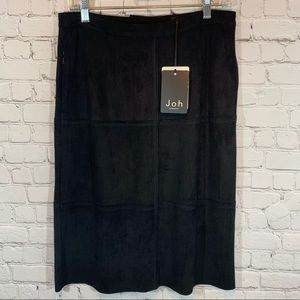 Joh Black Suede skirt